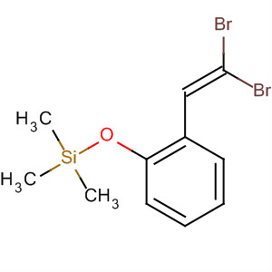 Silane, [2-(2,2-dibromoethenyl)phenoxy]trimethyl- molecular structure