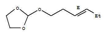 (E)-2-(3-hexenyloxy)-1,3-dioxolane molecular structure