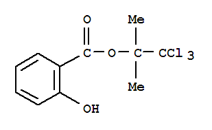 2,2,2-trichloro-1,1-dimethylethyl salicylate molecular structure