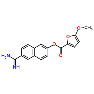 (6-carbamimidoylnaphthalen-2-yl) 5-methoxyfuran-2-carboxylate