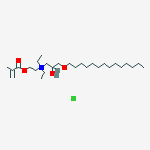 diethyl[2-hydroxy-3-(tetradecyloxy)propyl)[2-[(2-methyl-1-oxoallyl)oxy]ethyl]ammonium chloride molecular structure