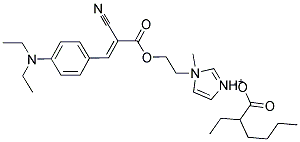 1-[2-[[2-cyano-3-[4-(diethylamino)phenyl]acryloyl]oxy]ethyl]-1-methyl-1H-imidazolium 2-ethylhexanoate