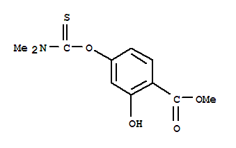 methyl 4-[(dimethylamino)thioxomethoxy]salicylate molecular structure