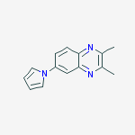 Quinoxaline,  2,3-dimethyl-6-(1H-pyrrol-1-yl)- molecular structure