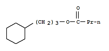 3-cyclohexylpropyl butyrate molecular structure
