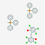 Methyl(triphenyl)phosphanium;3,4,6-trichloro-2-[(2,3,5-trichloro-6-oxidophenyl)methyl]phenolate