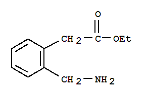 2-aminomethylphenylacetic acid ethyl ester molecular structure