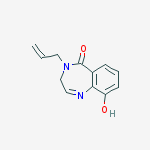 9-hydroxy-4-(prop-2-en-1-yl)-3,4-dihydro-5H-1,4-benzodiazepin-5-one molecular structure