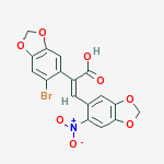 2-(6-BROMO-1,3-BENZODIOXOL-5-YL)-3-(6-NITRO-1,3-BENZODIOXOL-5-YL)ACRYLIC ACID