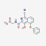 Glycine,  N-[(1-cyano-4-hydroxy-5-phenoxy-3-isoquinolinyl)carbonyl]-