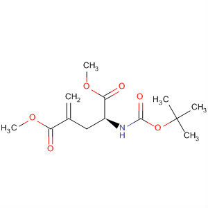 L-Glutamic acid, N-[(1,1-dimethylethoxy)carbonyl]-4-methylene-,dimethyl ester molecular structure