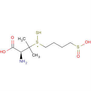 D-Valine, 3-[(4-sulfinobutyl)dithio]- molecular structure