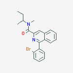 3-Isoquinolinecarboxamide,  1-(2-bromophenyl)-N-methyl-N-(1-methylpropyl)-