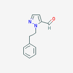 2-phenethyl-2H-pyrazole-3-carbaldehyde molecular structure