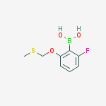 2-Fluoro-6-(methylthiomethoxy)phenylboronic acid molecular structure