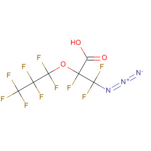 Propanoic acid, 3-azido-2,3,3-trifluoro-2-(heptafluoropropoxy)- molecular structure