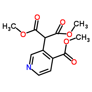 Dimethyl 2-(4-(methoxycarbonyl)pyridin-3-yl)malonate molecular structure