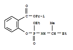 propan-2-yl 2-{[(butan-2-ylamino)(ethoxy)phosphoryl]oxy}benzoate molecular structure