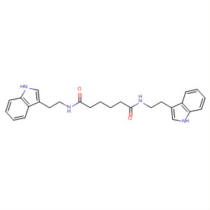 Hexanediamide, N,N'-bis[2-(1H-indol-3-yl)ethyl]- molecular structure