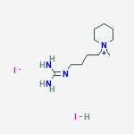 1-(4-GUANIDINOBUTYL)-1-METHYLPIPERIDINIUM IODIDE HYDRIODIDE molecular structure