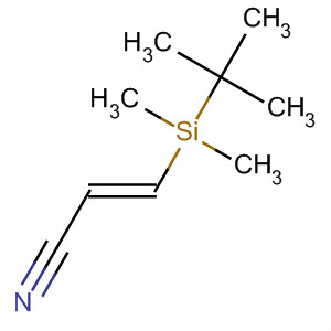 2-Propenenitrile, 3-[(1,1-dimethylethyl)dimethylsilyl]-, (E)- molecular structure