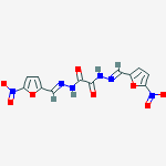 N'~1~,N'~2~-bis[(E)-(5-nitrofuran-2-yl)methylidene]ethanedihydrazide molecular structure