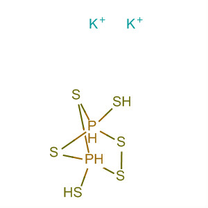 1,3,2,4-Dithiadiphosphetane, 2,4-dimercapto-, 2,4-disulfide,dipotassium salt molecular structure