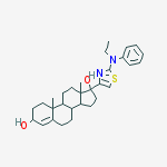 17-[2-(n-ethylanilino)-1,3-thiazol-4-yl]-10,13-dimethyl-1,2,3,6,7,8,9,11,12,14,15,16-dodecahydrocyclopenta[a]phenanthrene-3,17-diol