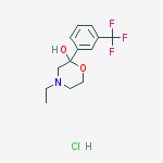 4-ethyl-2-[3-(trifluoromethyl)phenyl]morpholin-2-ol;hydrochloride