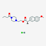 2-(4-butanoylpiperazin-1-yl)ethyl (2s)-2-(6-methoxynaphthalen-2-yl)propanoate;hydrochloride