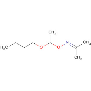 2-Propanone, O-(1-butoxyethyl)oxime molecular structure