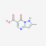 2-Methyl-7-oxo-4,7-dihydropyrazolo[1,5-a]pyriMidine-6-carboxylic acid molecular structure