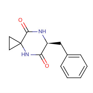 4,7-Diazaspiro[2.5]octane-5,8-dione, 6-(phenylmethyl)-, (6S)- molecular structure