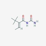 (e)-2-tert-butyl-n-carbamoylbut-2-enamide molecular structure