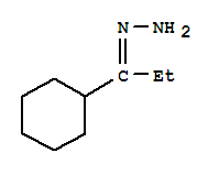 1-Propanone,  1-cyclohexyl-,  hydrazone molecular structure