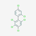 (-)-2,2,3,4,4,6-Hexachlorobiphenyl molecular structure